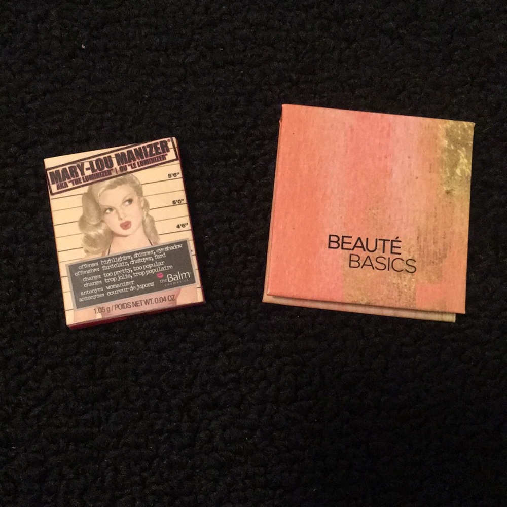 mini highlighter and blush